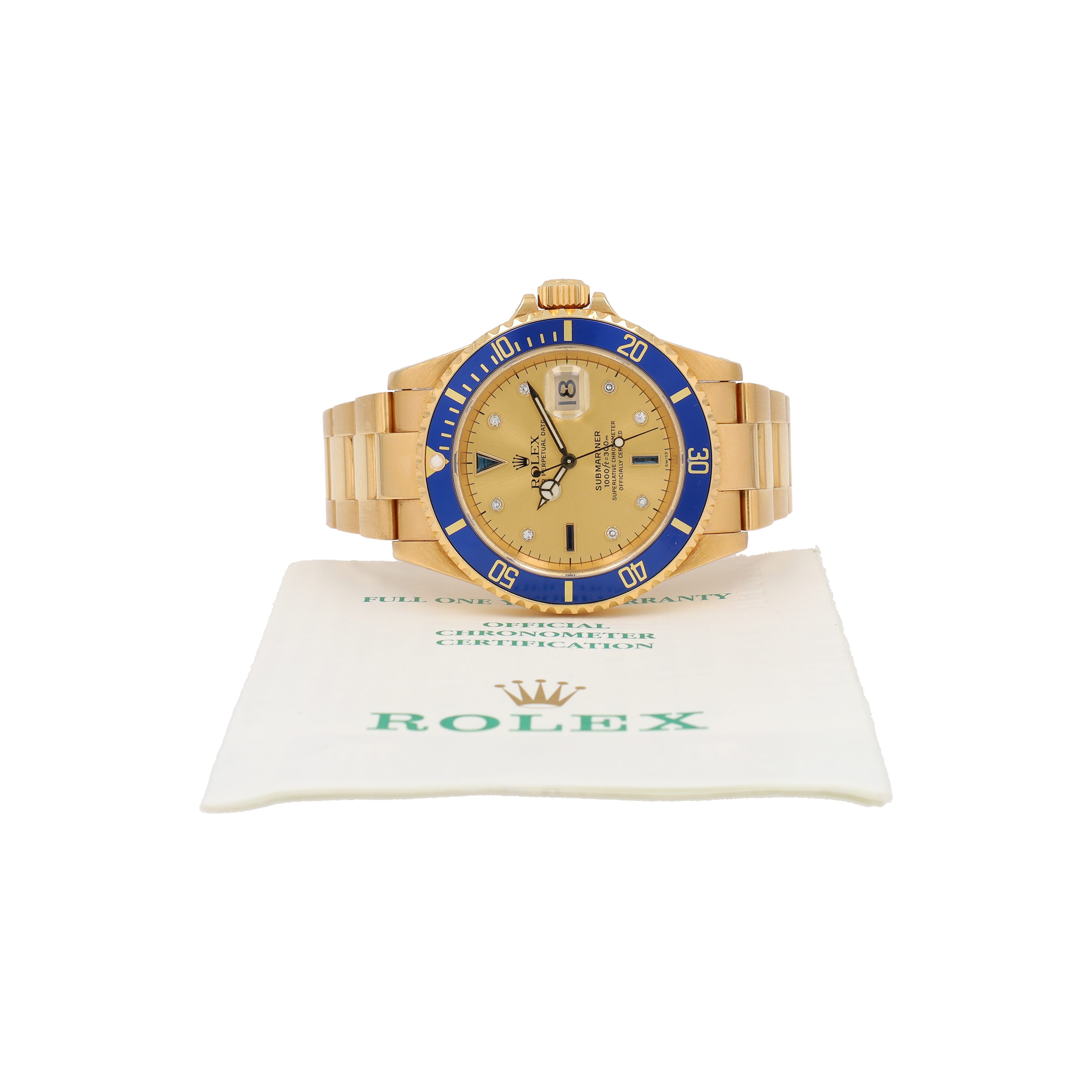 Rolex Submariner 16618 w/ Box & Paper YR:2003