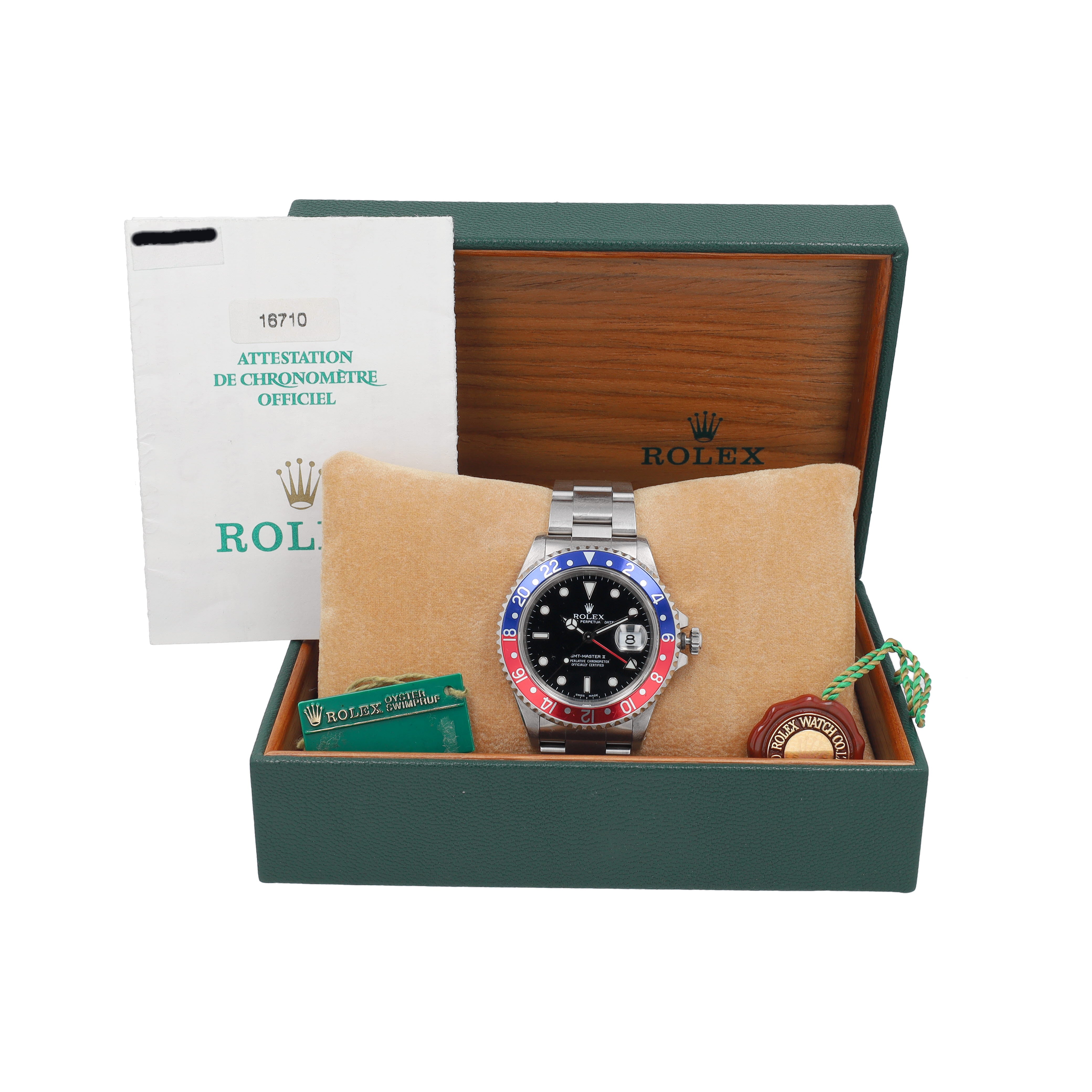 Rolex GMT-Master 16710 w/ Box & Paper 1999