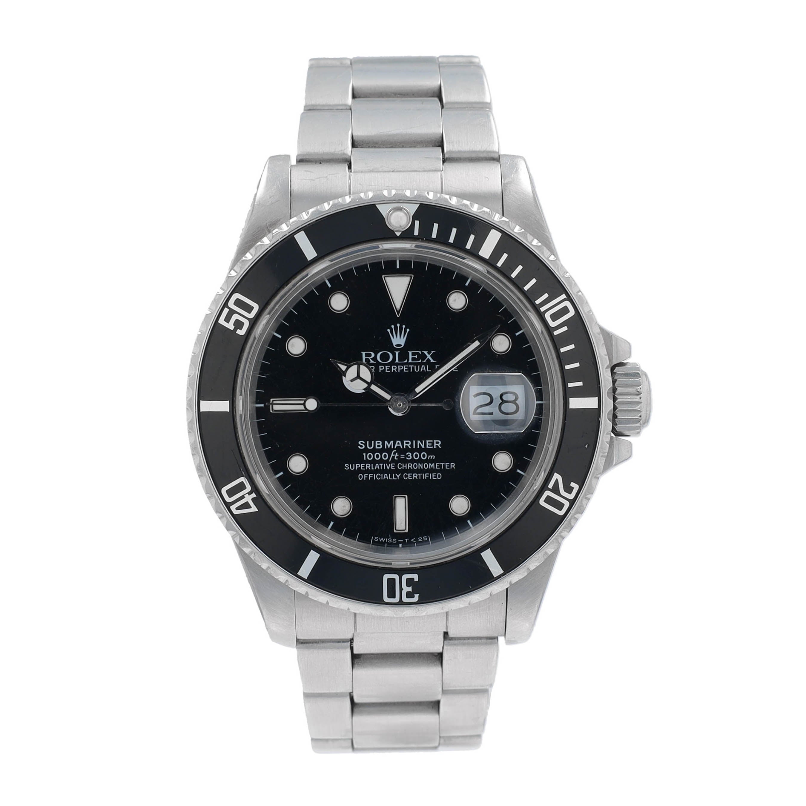 Rolex Submariner 168000 w/ Box & Paper YR:1986