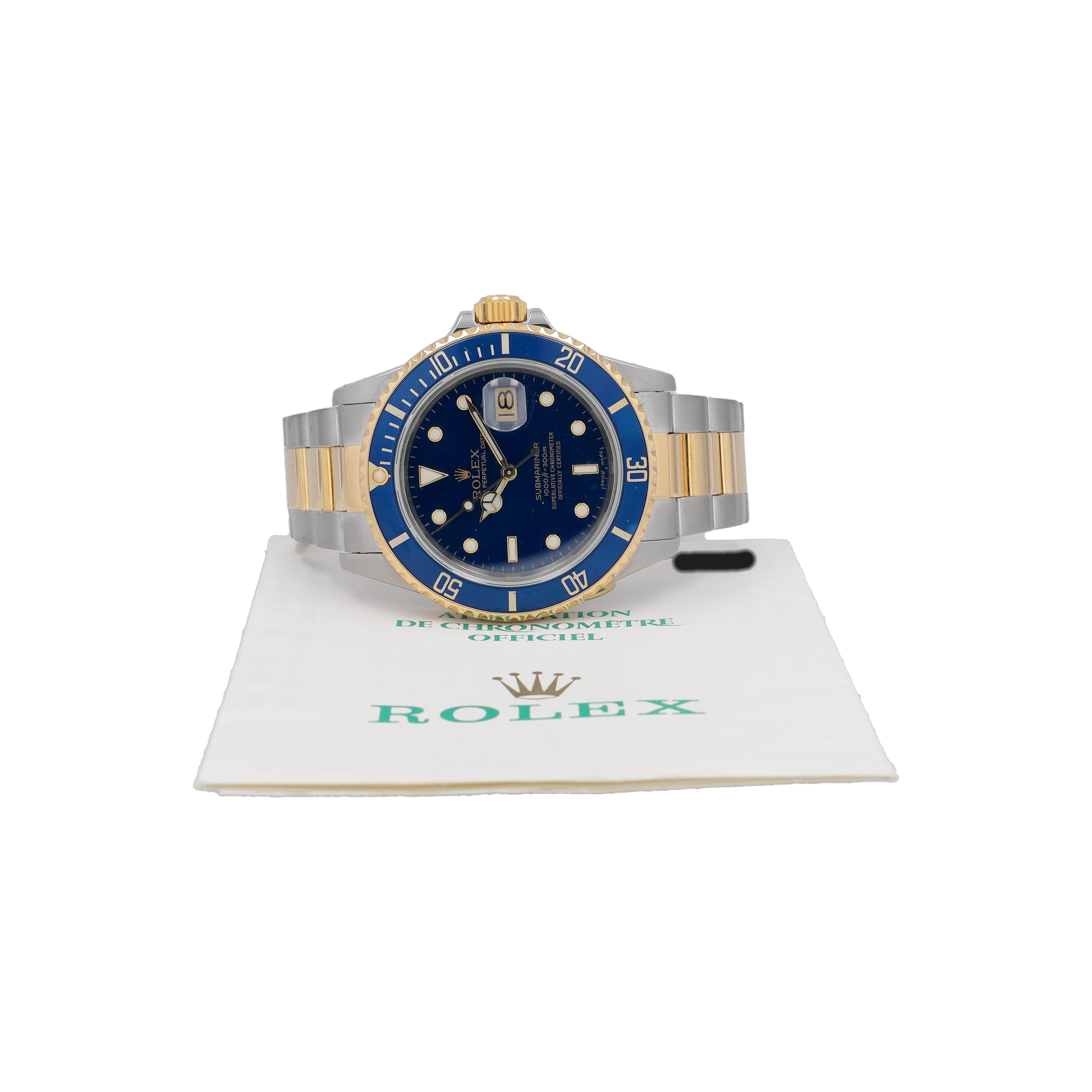 Rolex Submariner 16803 w/ Box & Paper YR:1987