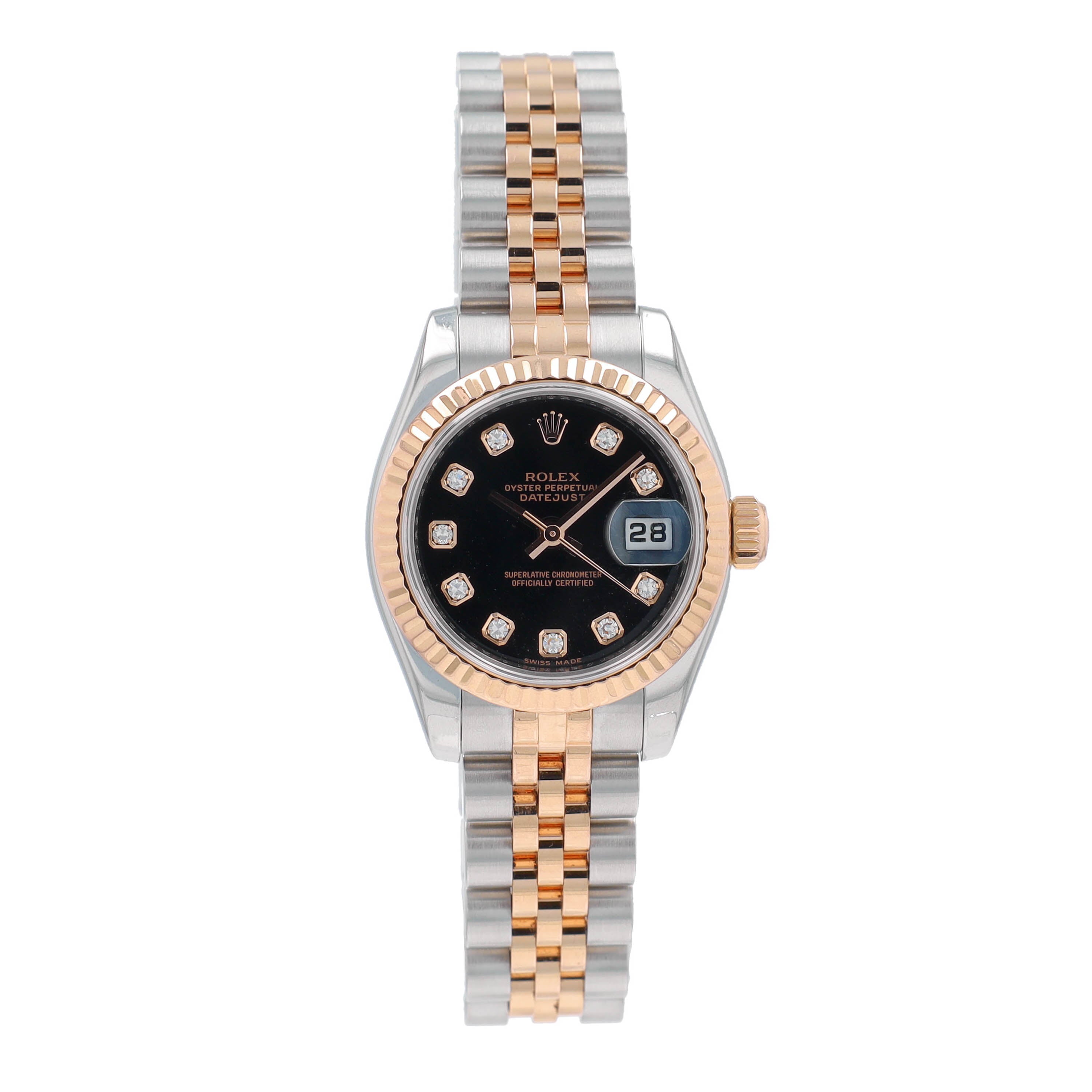 Rolex Datejust 26 179171 w/ Service Card YR:2001