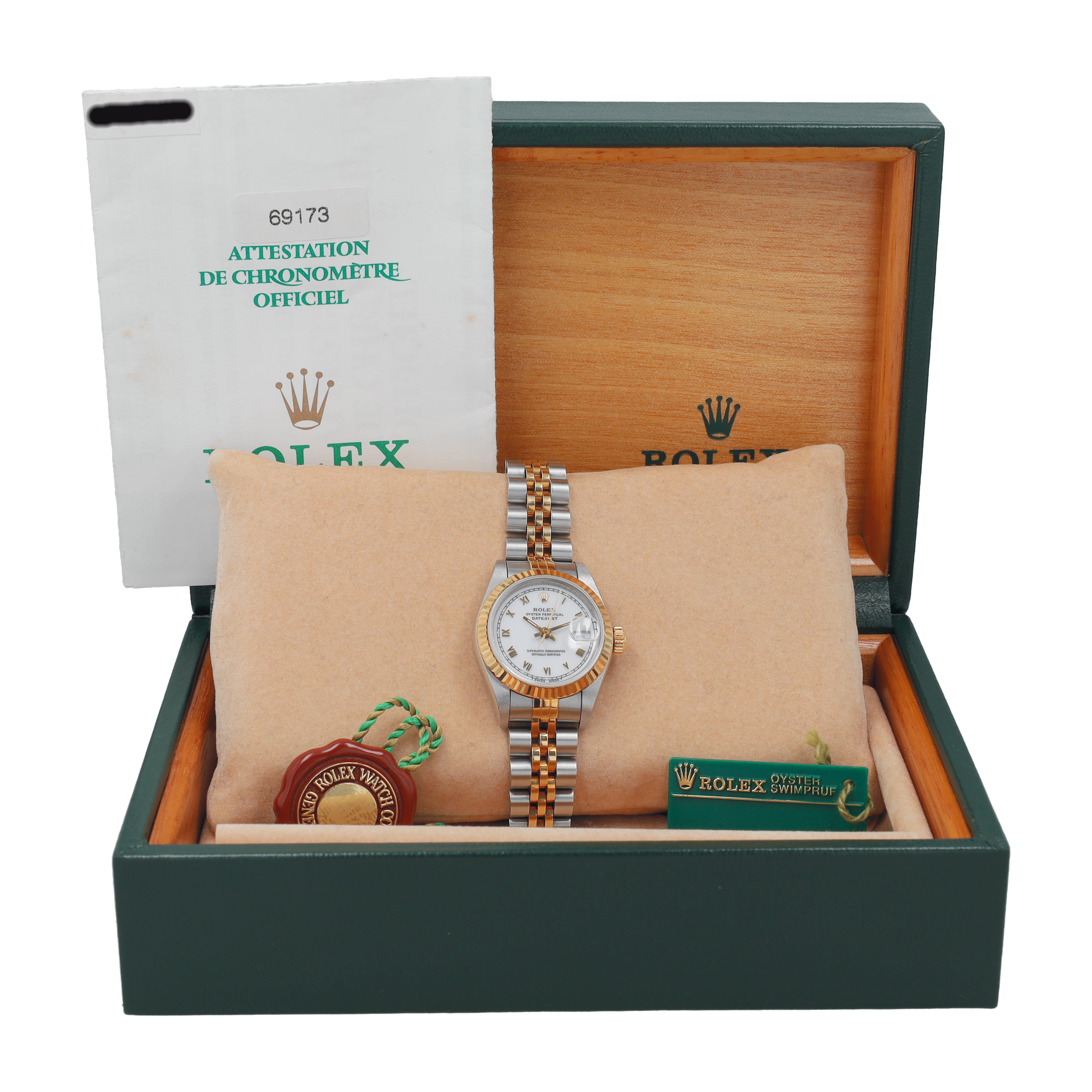 Rolex Datejust 26 69173 w/ Box & Paper YR:1996