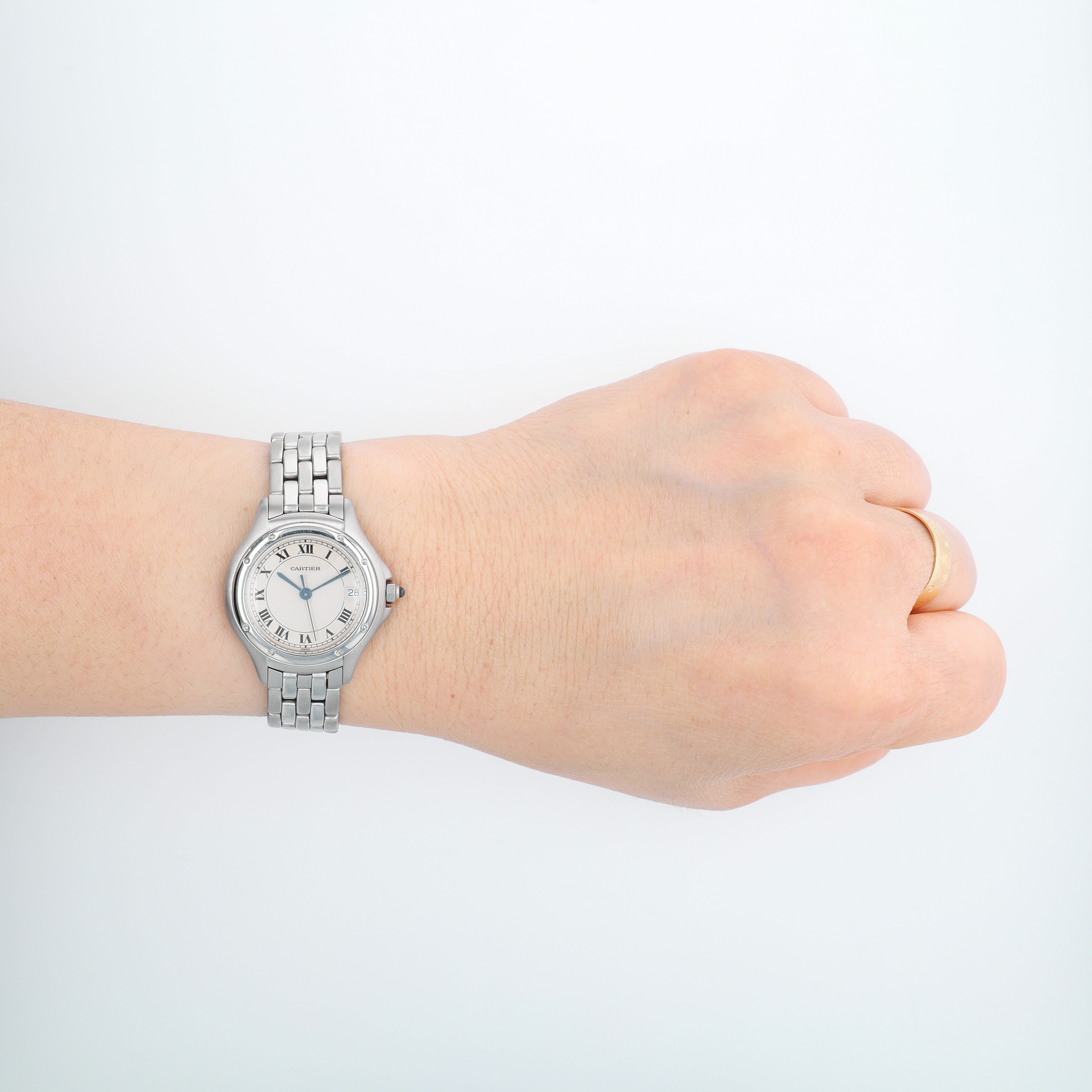 Cartier Cougar Panthere SS Ladies w/ Cert