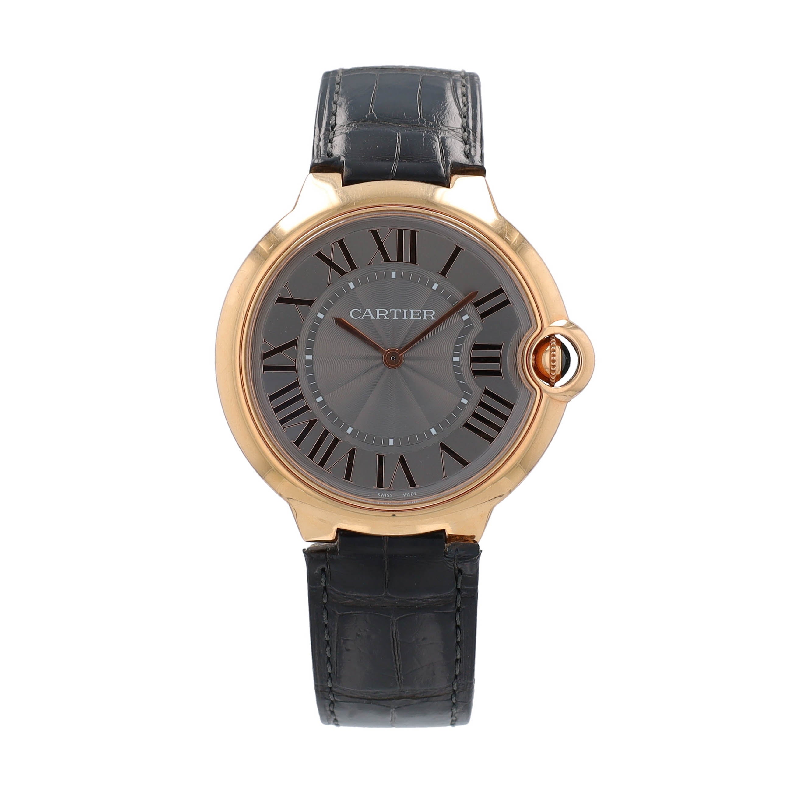 Cartier Mens 18K Rose Gold Ballon Bleu
