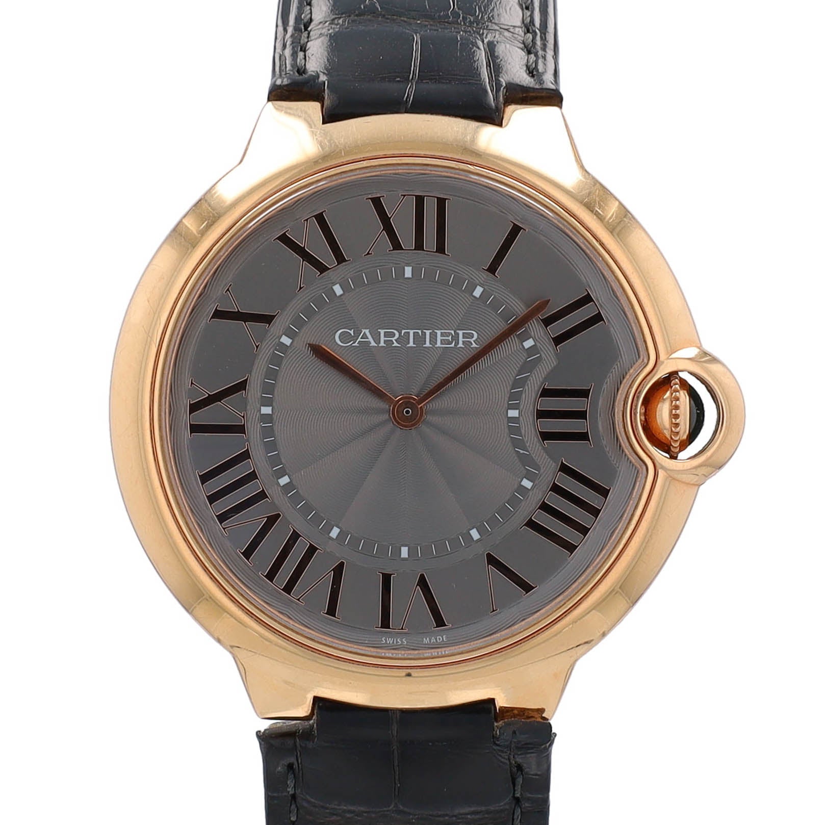 Cartier Mens 18K Rose Gold Ballon Bleu