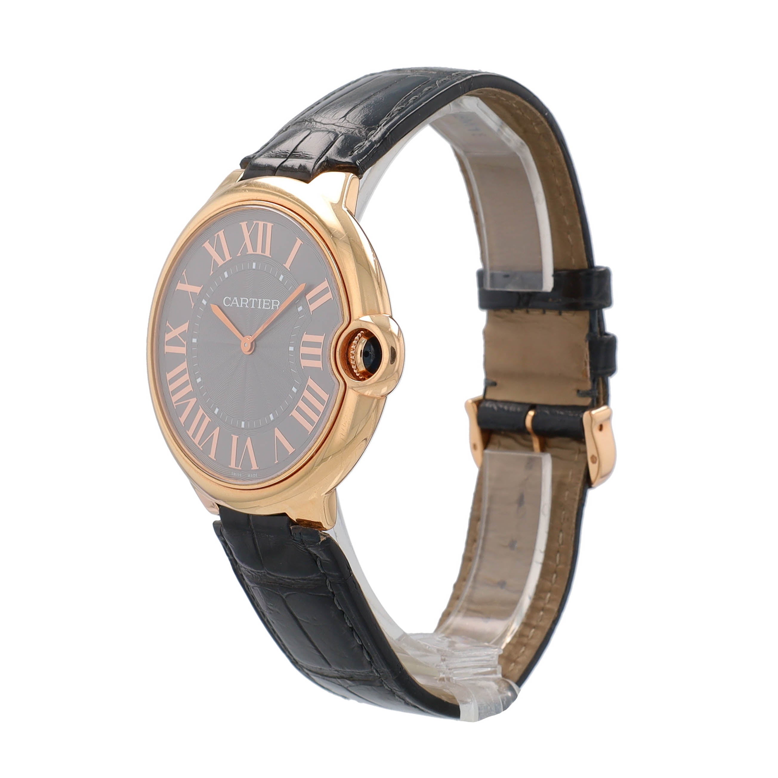 Cartier Mens 18K Rose Gold Ballon Bleu