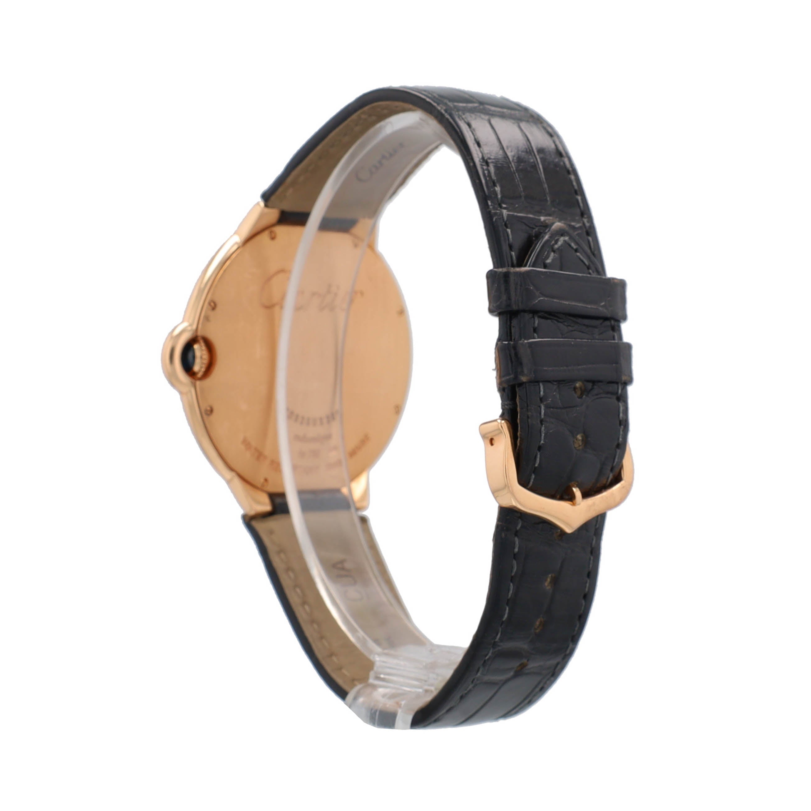 Cartier Mens 18K Rose Gold Ballon Bleu