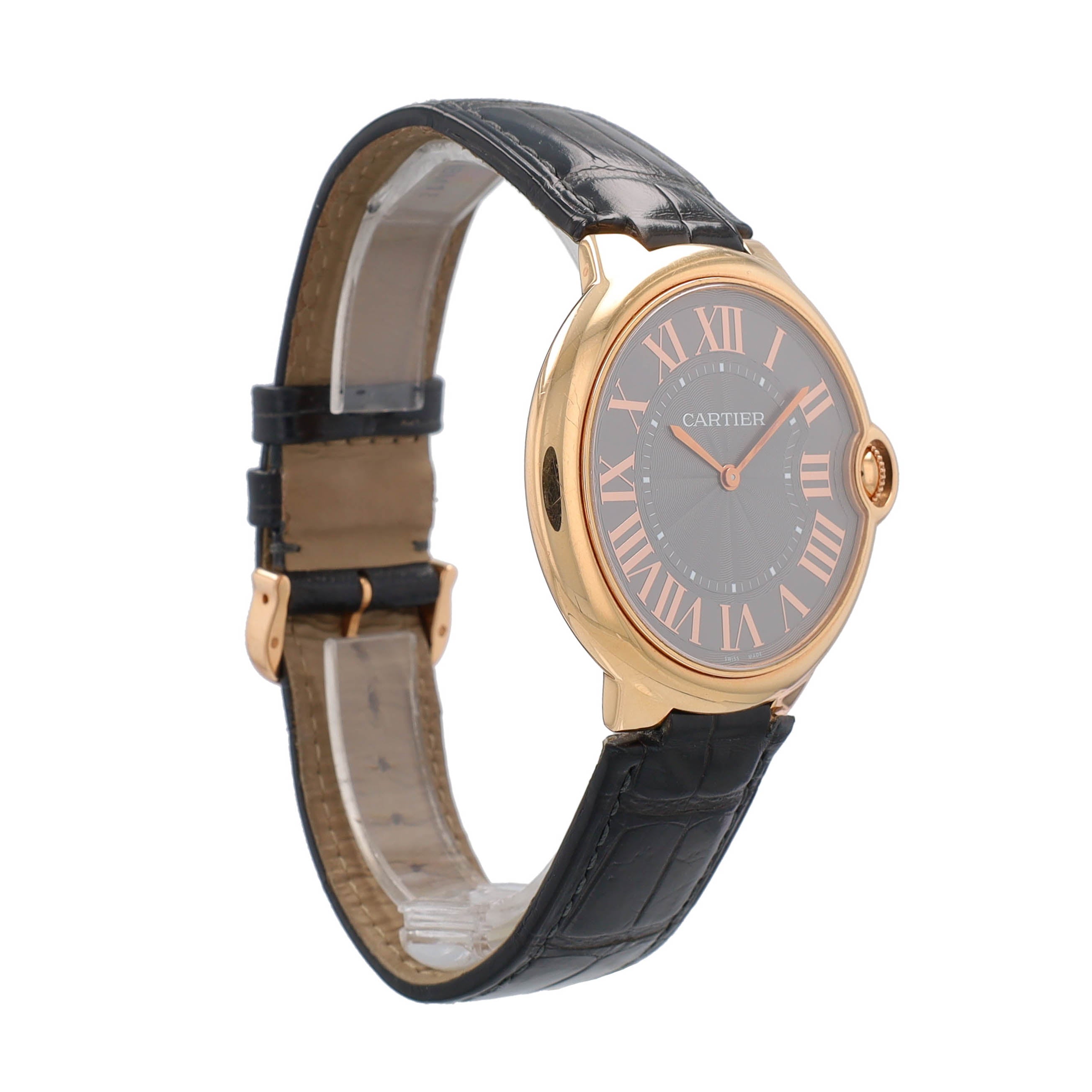 Cartier Mens 18K Rose Gold Ballon Bleu