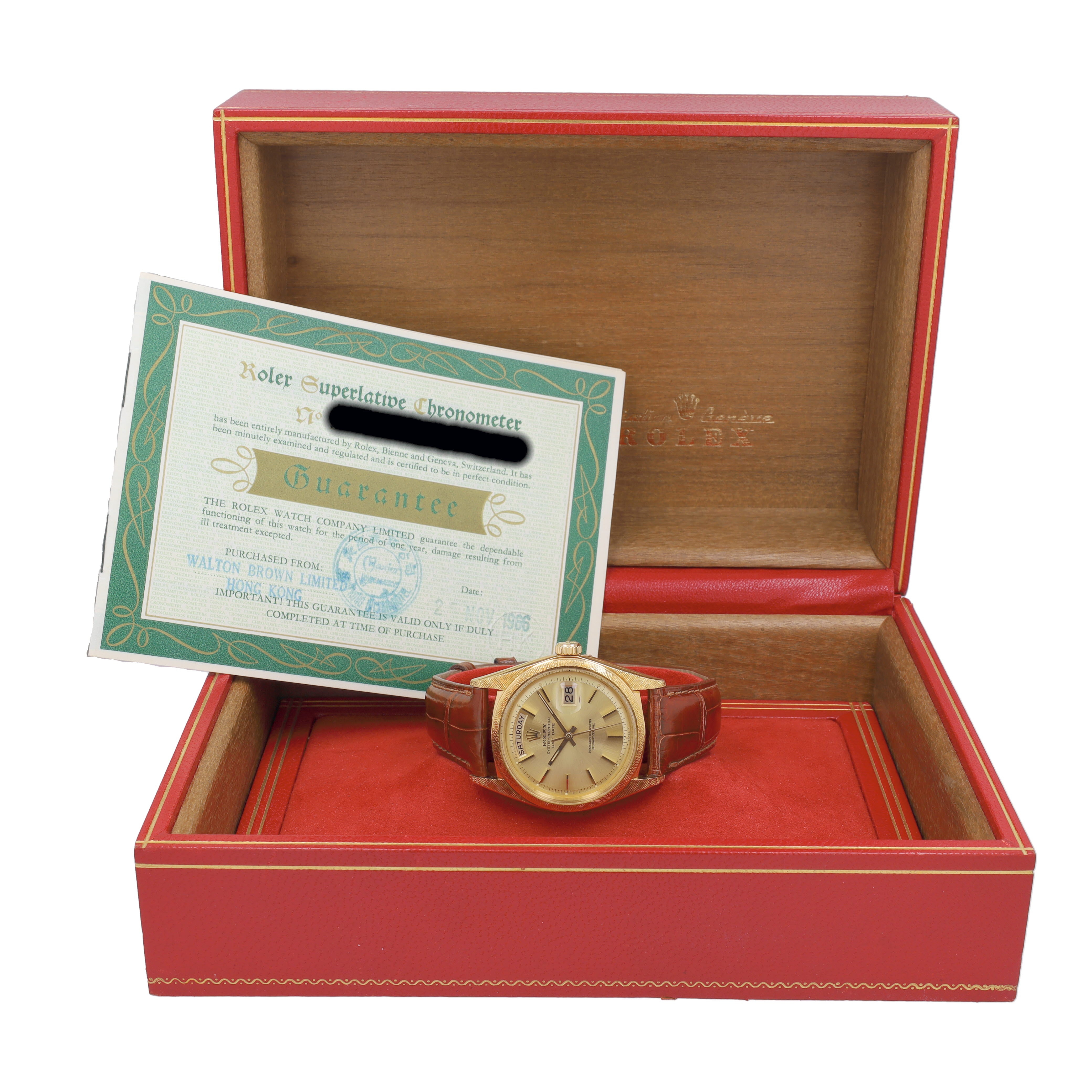 Unworn Rolex Day-Date 36 1807 YR:1966