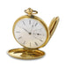 Vintage Solid 18K Yellow Gold Enamel Design Full Hunter Chrono Pocket Watch - TP Collections
